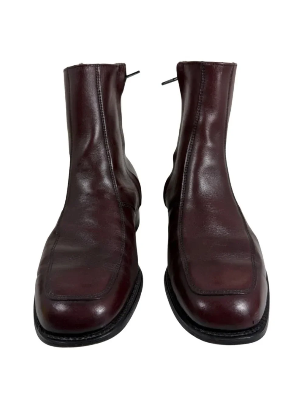 EXECUTIVE IMPERIALS Vintage Burgundy Leather Side Zip Dress Boots Mens SZ 7 4E